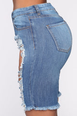Khloe II Shorts - Medium Wash