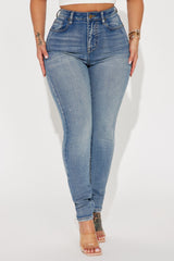 Gemma High Rise Stretch Skinny Jeans - Vintage Wash