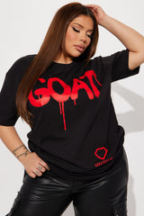 GOAT Graffiti Top - Black/Red