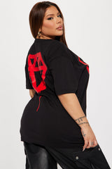 GOAT Graffiti Top - Black/Red