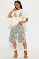 Angel Baddie Oversized Tee - Taupe