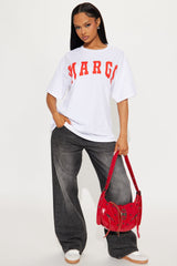 Send MARGS Oversized Tee - White