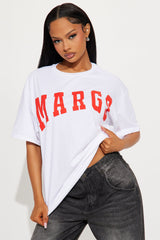 Send MARGS Oversized Tee - White