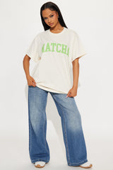 In My Matcha Era Oversized Tee - Natural