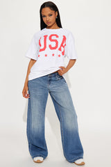 Miss USA Oversized Tee - White