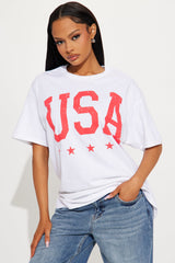Miss USA Oversized Tee - White