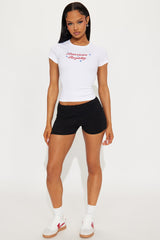 American Royalty Baby Tee - White