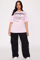 Mother Washed Oversized Tee - Pink