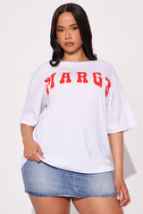 Send MARGS Oversized Tee - White