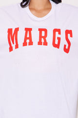 Send MARGS Oversized Tee - White