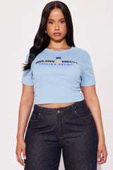 Bravo Below Deck Sailing Yacht Baby Tee - Light Blue