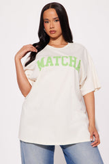 In My Matcha Era Oversized Tee - Natural