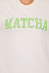 In My Matcha Era Oversized Tee - Natural