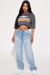 Chevrolet Cropped Top - Charcoal