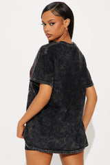 Martin Luther King Retro Washed Tee - Black Wash