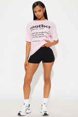 Mother Washed Oversized Tee - Pink