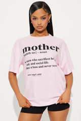 Mother Washed Oversized Tee - Pink
