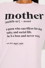 Mother Washed Oversized Tee - Pink