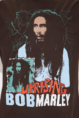 Bob Marley Uprising Oversized Tee - Brown