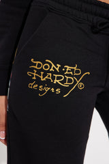 Ed Hardy Swallow Bird Sweatpant - Black