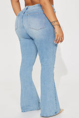 Then And Now Flare Jeans - Light Wash