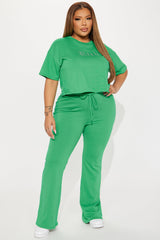 Rich Girl Pant Set - Kelly Green