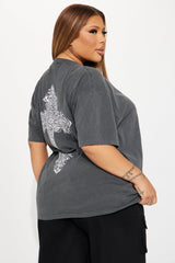 God's Plan Over Mine Washed Tee - Black Wash