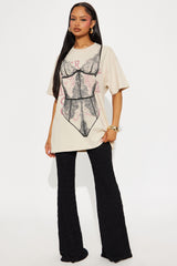 Your Bad Habit Oversized Tee - Tan