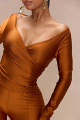 Lover Girl Metallic Legging Set - Bronze