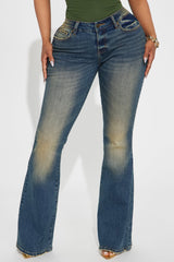 Express My Love Stretch Flare Jeans - Medium Wash