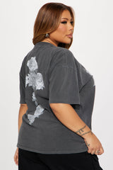 Count Your Blessings Washed Tee - Black Wash