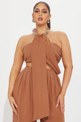 Under The Sun Pant Set - Mocha