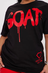 GOAT Graffiti Top - Black/Red