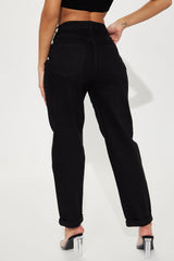 I Got It From My Mama Jeans - Black