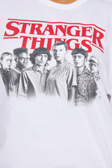 Stranger Things Cast Oversized Tee - White