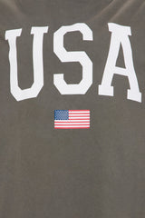USA Baby Oversized Tee - Charcoal