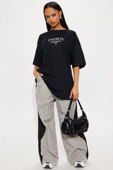 True Passion Washed Oversized Tee - Black
