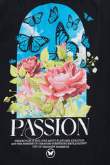True Passion Washed Oversized Tee - Black
