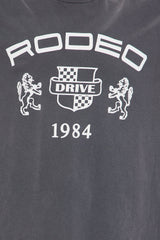 Rodeo Drive Washed Oversized Tee - Charcoal