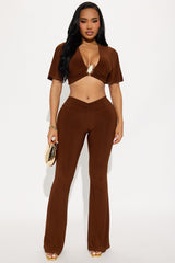 She's A Gem Pant Set - Chocolate