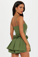 Walked Past You Skort Set - Olive