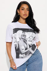 Lost Your Chance Oversized Tee - White