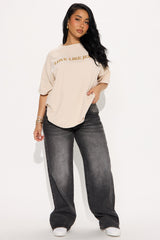 Trust In The Lord Oversized Tee - Sand