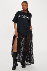 In My Bride Era Oversized Tee - Black