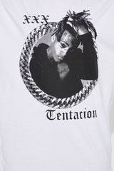 XXX TENTACION Oversized Tee  - White