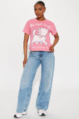 Marie Be Fur Real Graphic Tee - Pink