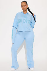 Von Dutch Fire Racer Layered Hoodie - Blue