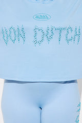 Von Dutch Fire Racer Layered Hoodie - Blue