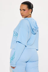 Von Dutch Fire Racer Layered Hoodie - Blue