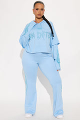 Von Dutch Fire Racer Rhinestone Flared Pant - Blue